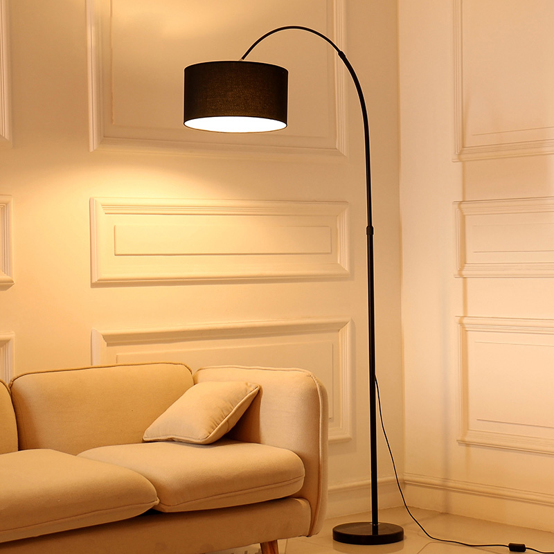 Arc Fabric Shade Floor Lamp