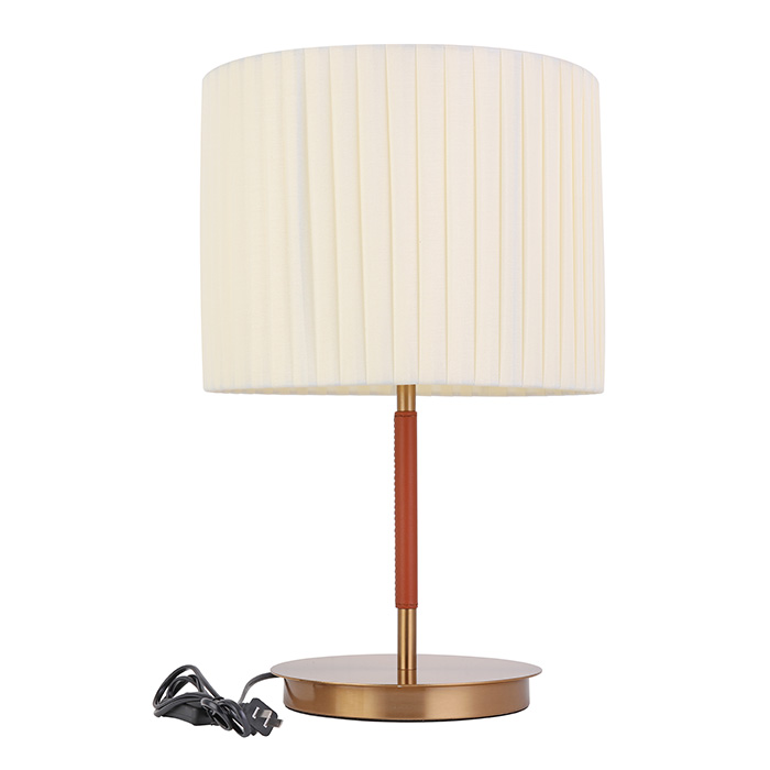 Tela na Covered Art Metal Table Lamp