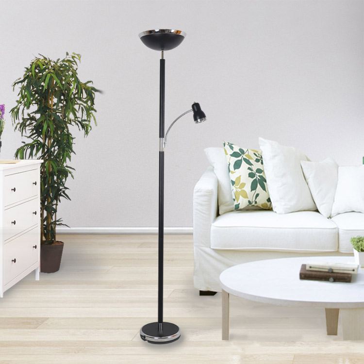 Matt Black Ina At Anak LED Floor Lamp