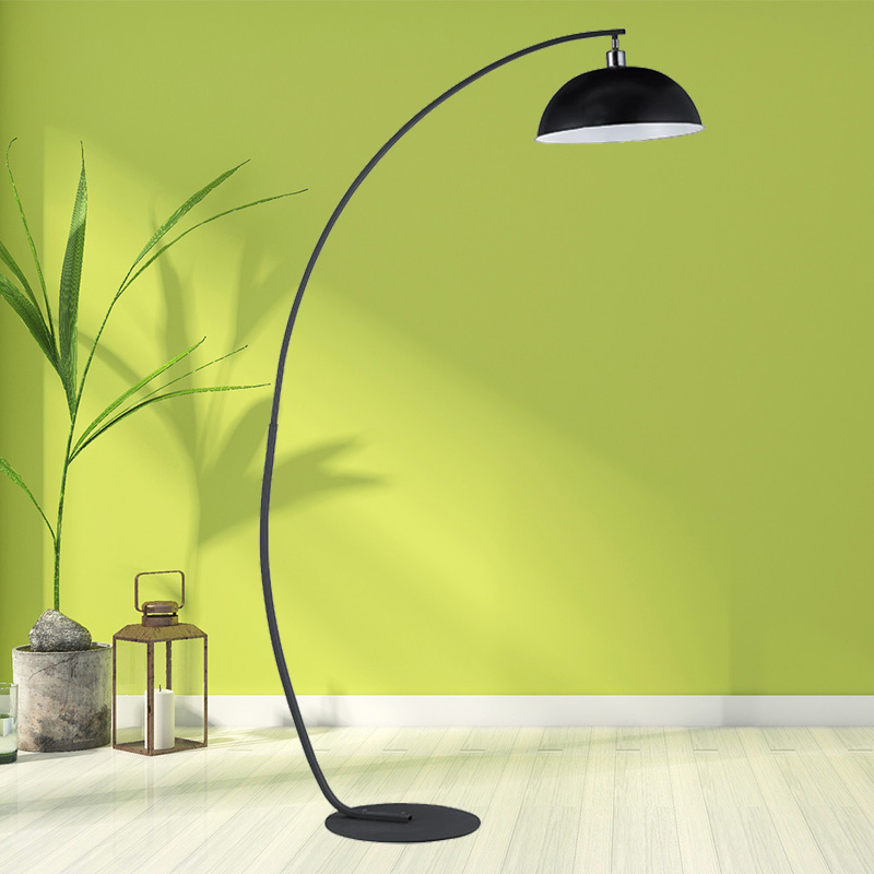 Nordic Glass Lampshade Arc Floor Lamp