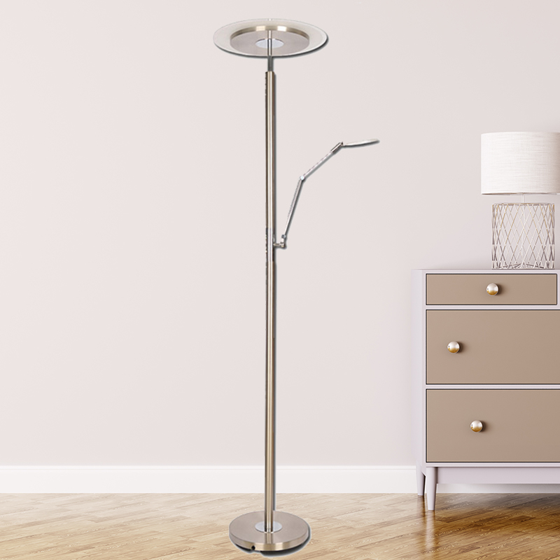 Stepless Dimming Ina At Anak na Floor Lamp